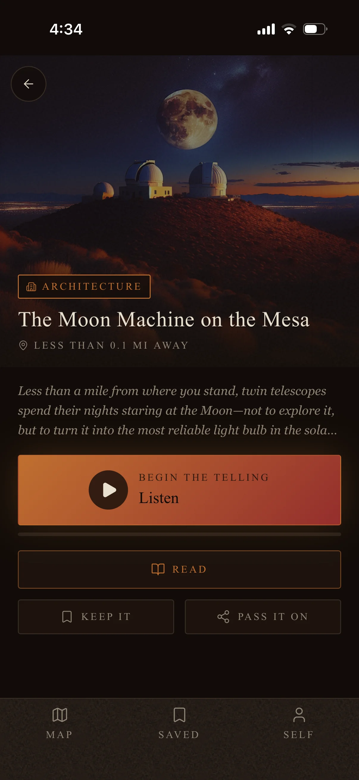 Moon Machine on the Mesa